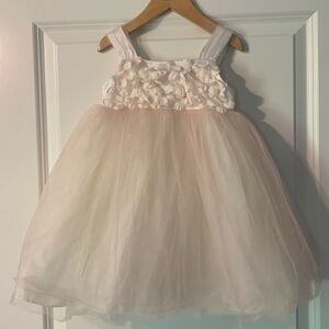 Chantilly Place floral flower petal  tulle dress 2t EUC